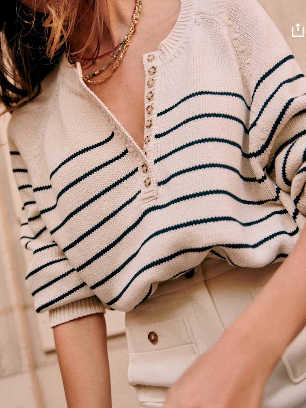 Sezane Leontine Jumper XS Cotton Sweater